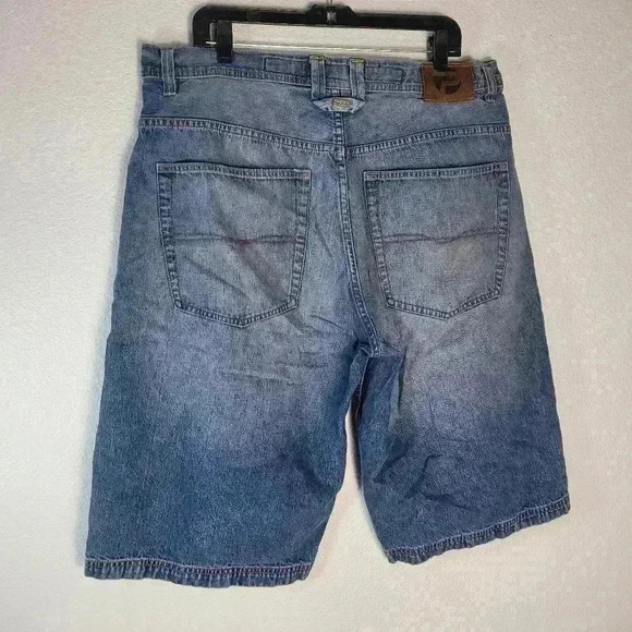 Pepe Jeans London Vtg Lot AA Denim Shorts 38 Medium Wash - Picture 2 of 7